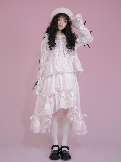 Daytoday Snow Country Bow Knot A Line Skirt