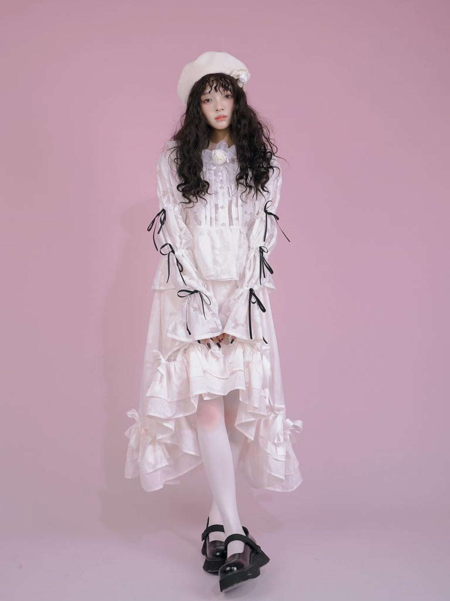 Daytoday Snow Country Bow Knot A Line Skirt