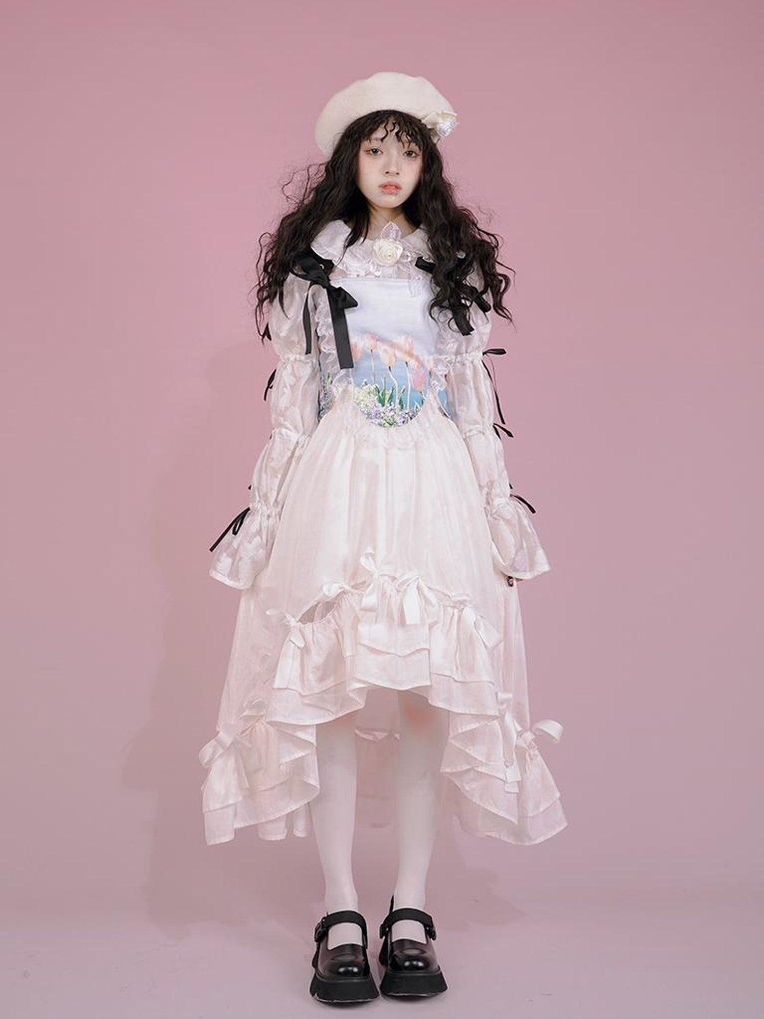 Daytoday Snow Country Bow Knot A Line Skirt
