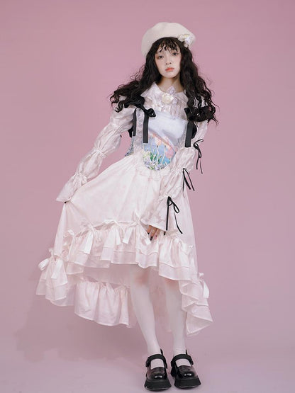 Daytoday Snow Country Bow Knot A Line Skirt