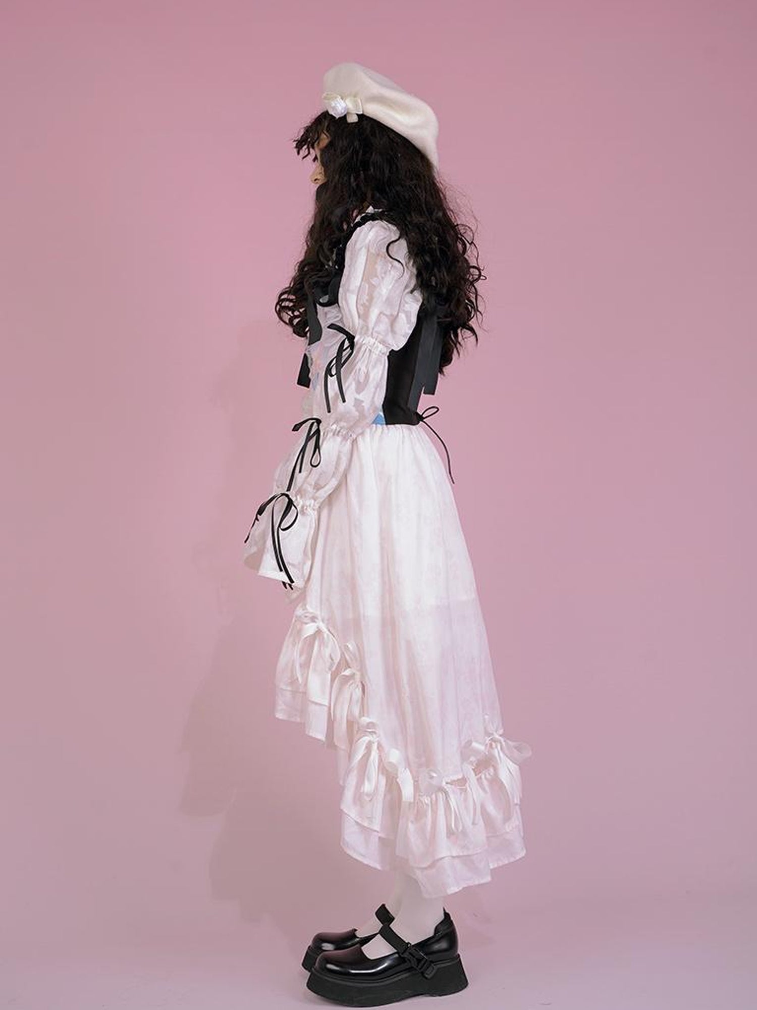 Daytoday Snow Country Bow Knot A Line Skirt