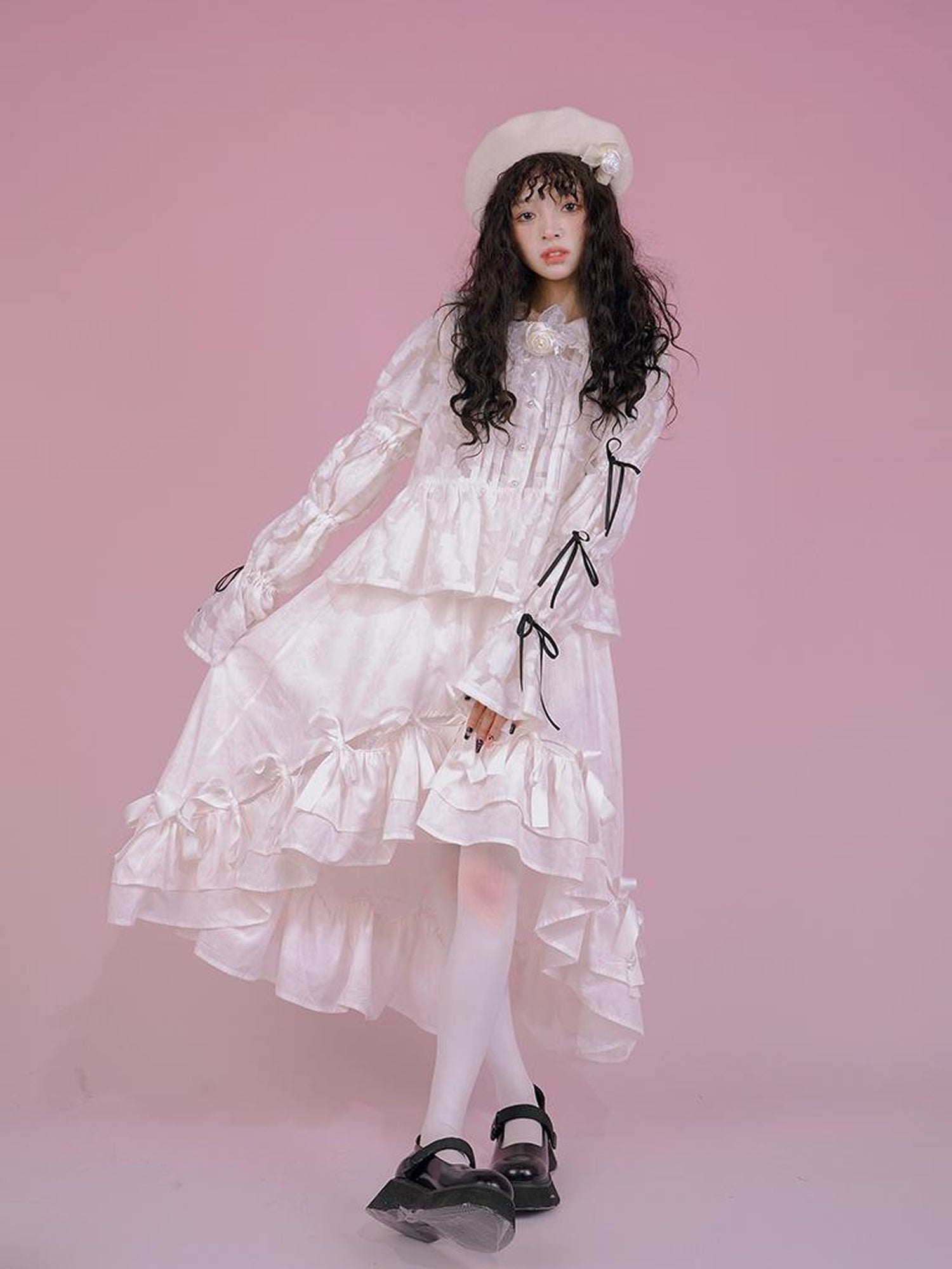 Daytoday Snow Country Bow Knot A Line Skirt