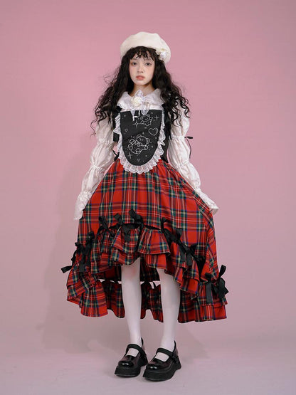 Daytoday Snow Country Bow Knot A Line Skirt