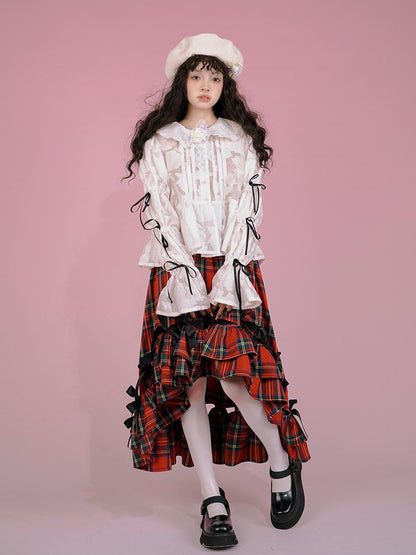 Daytoday Snow Country Bow Knot A Line Skirt