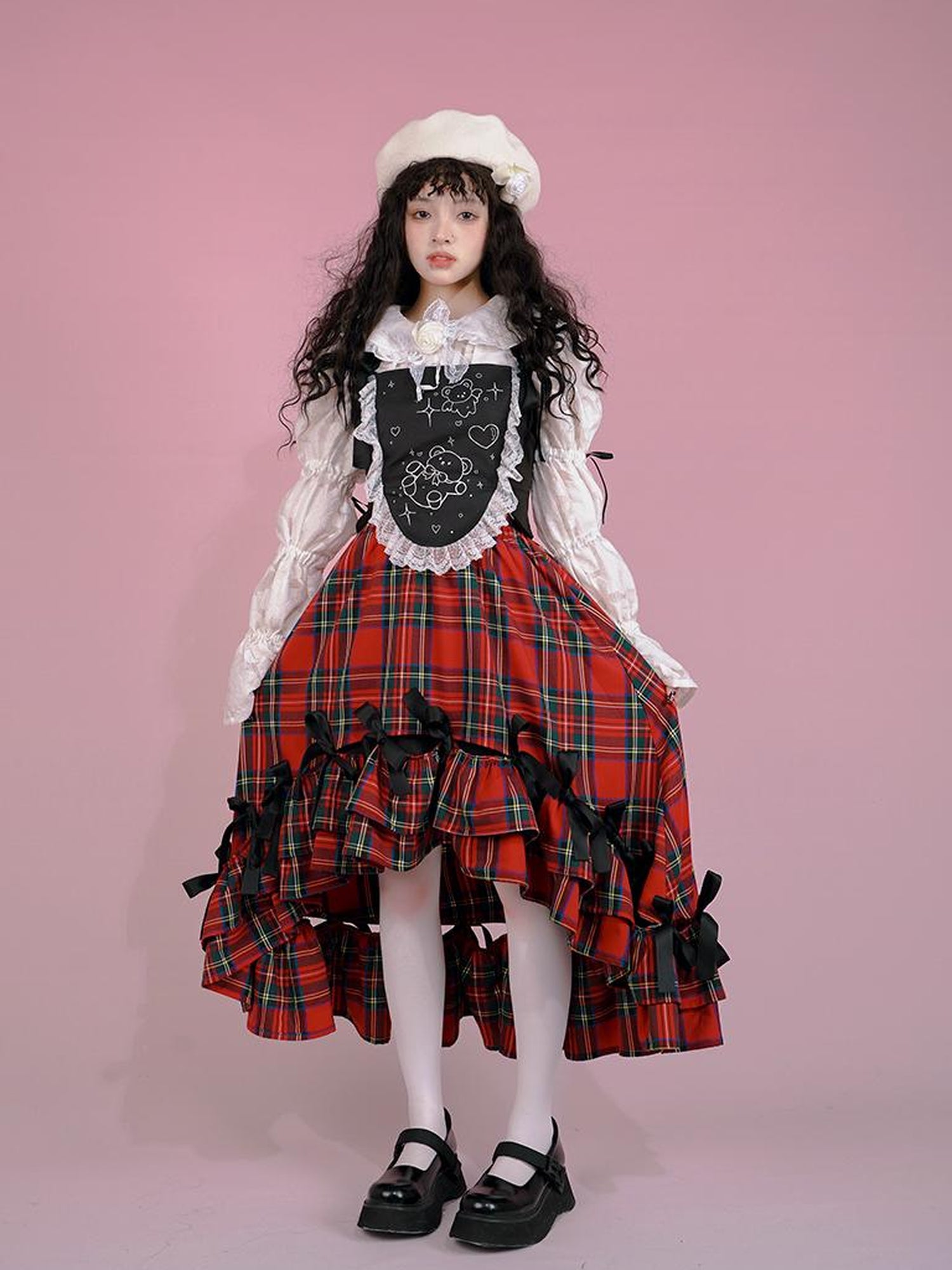 Daytoday Snow Country Bow Knot A Line Skirt