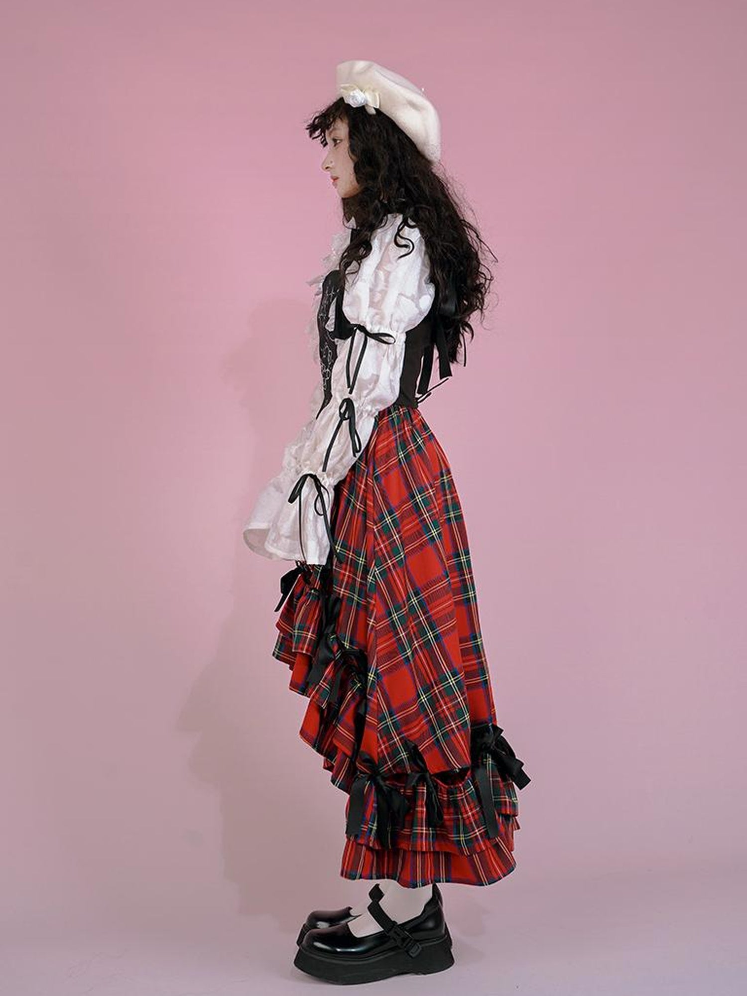 Daytoday Snow Country Bow Knot A Line Skirt
