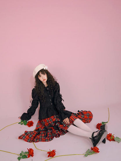 Daytoday Snow Country Bow Knot A Line Skirt