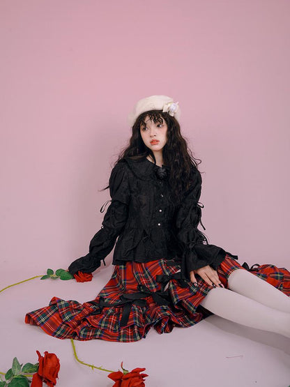 Daytoday Snow Country Bow Knot A Line Skirt