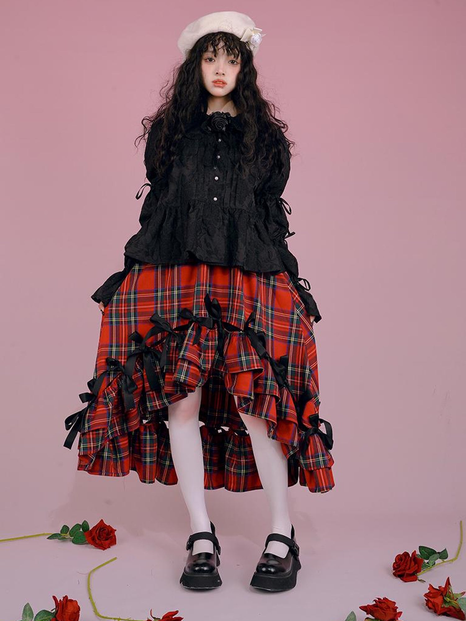 Daytoday Snow Country Bow Knot A Line Skirt