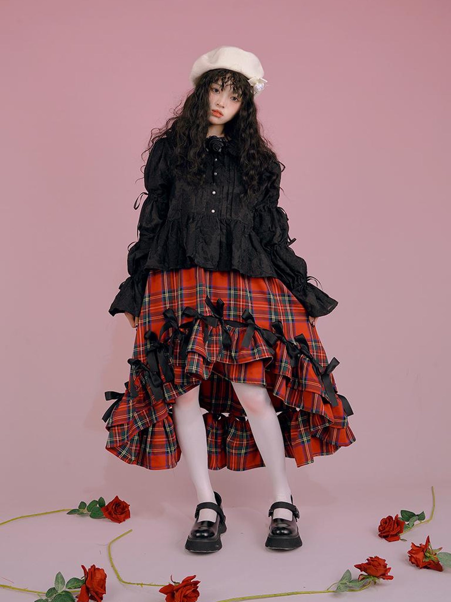 Daytoday Snow Country Bow Knot A Line Skirt