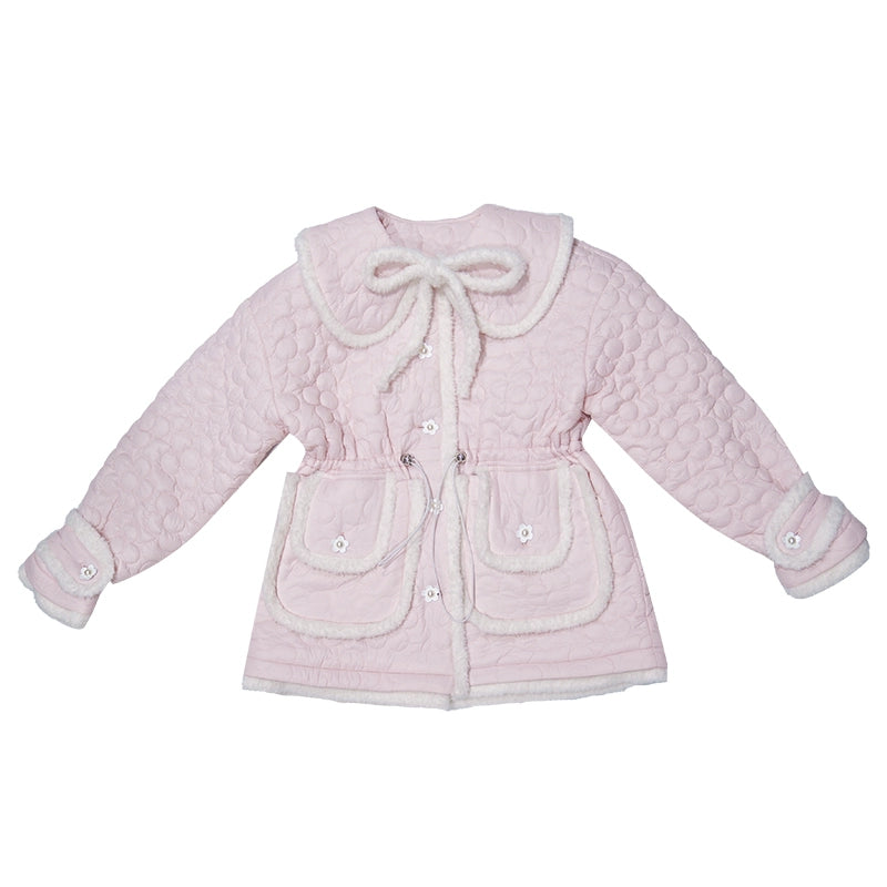 Daytoday_Snowy_Floral_Puff_Coat_V_Neck_T_Shirt_Long_Sleeve_MISSTT