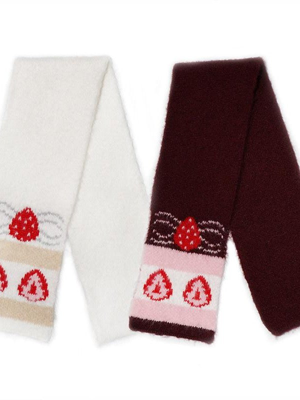 Daytoday Strawberry Cake Jacquard Knit Floral Women&