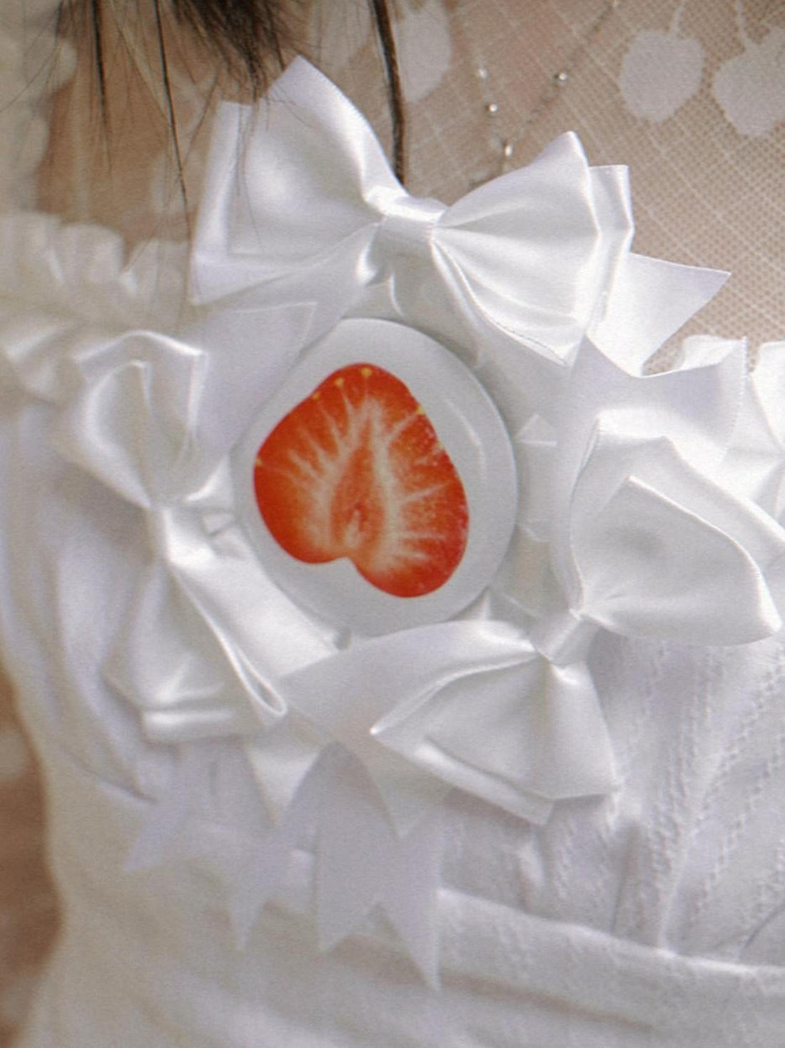 Daytoday Strawberry Rose Bow Original Design Women&
