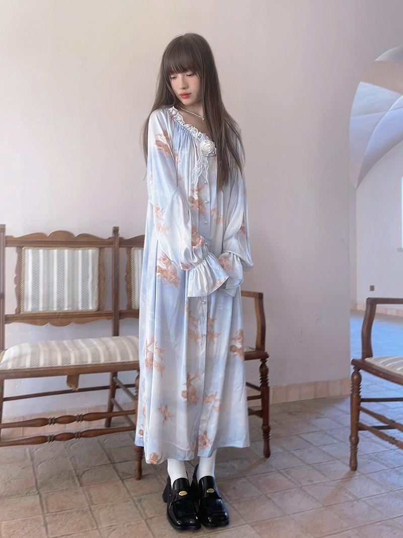 Daytoday Surreal Garden Angel Print Jacquard Women&