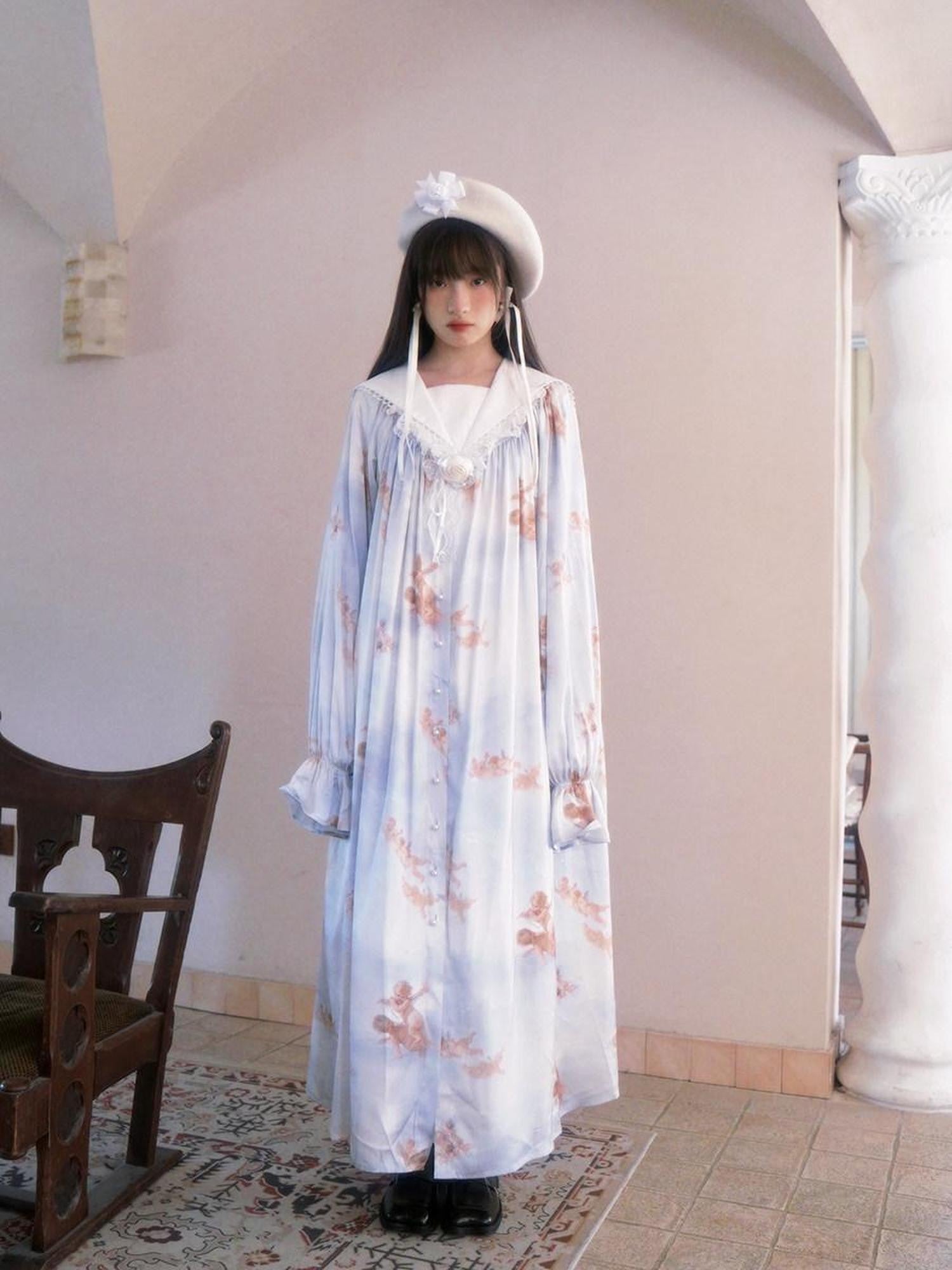 Daytoday Surreal Garden Angel Print Jacquard Women&