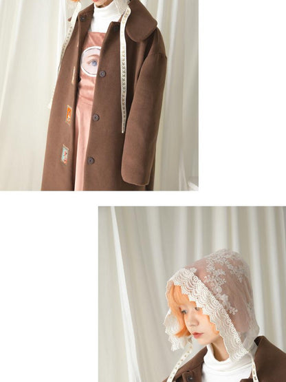 Daytoday Velvet Angel Oil Painting Mini Dress V-Neck T-Shirt Long-Sleeve