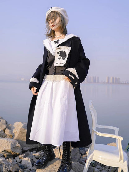 Vintage Eye Flower Embroidery Brooch