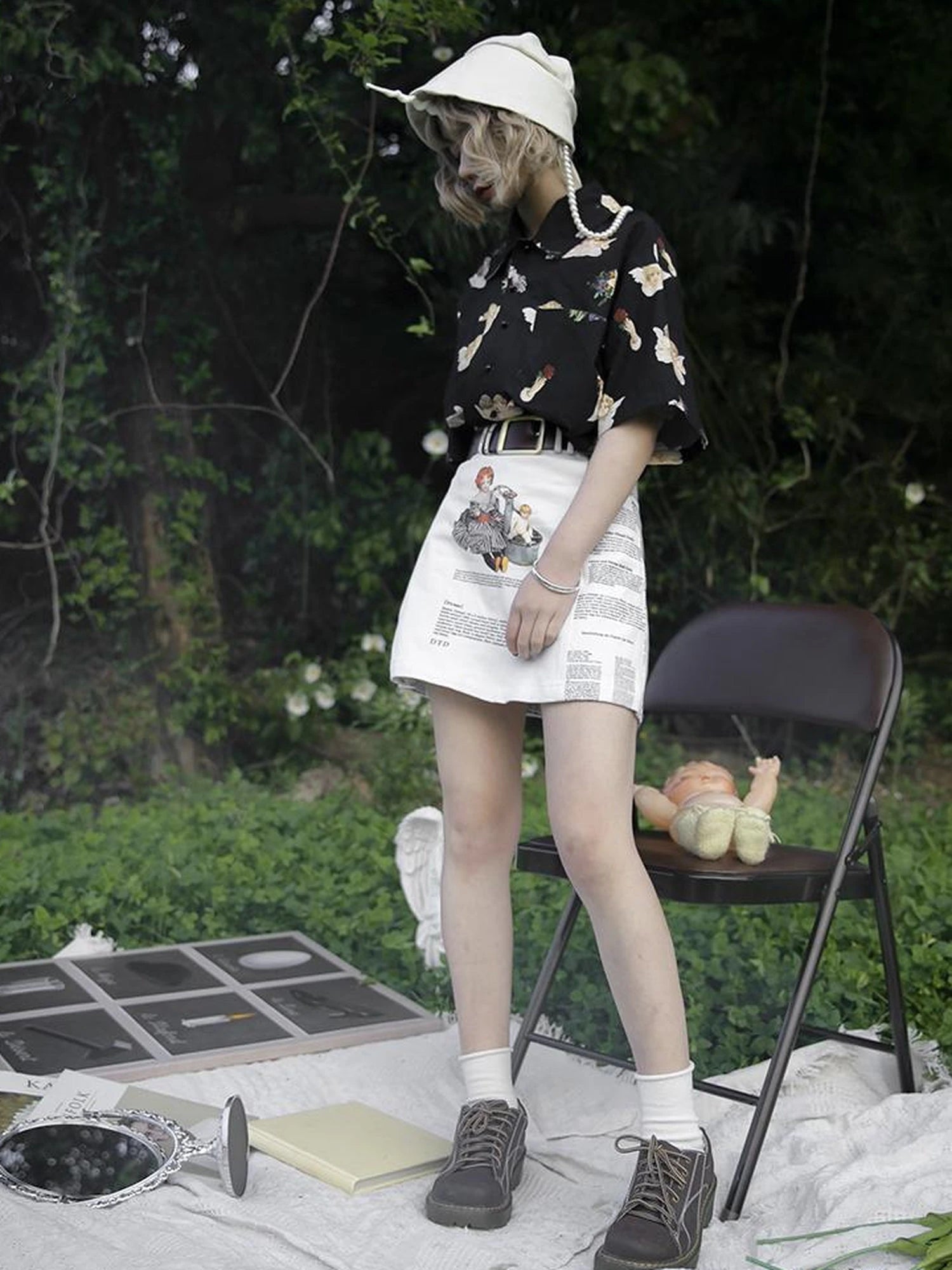 Vintage Floral Print Skirt It s A Wonderful Life Collection