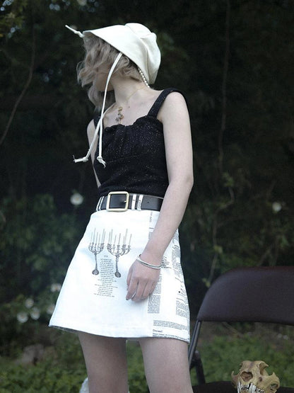 Vintage Floral Print Skirt It s A Wonderful Life Collection