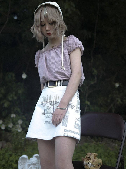 Vintage Floral Print Skirt It s A Wonderful Life Collection