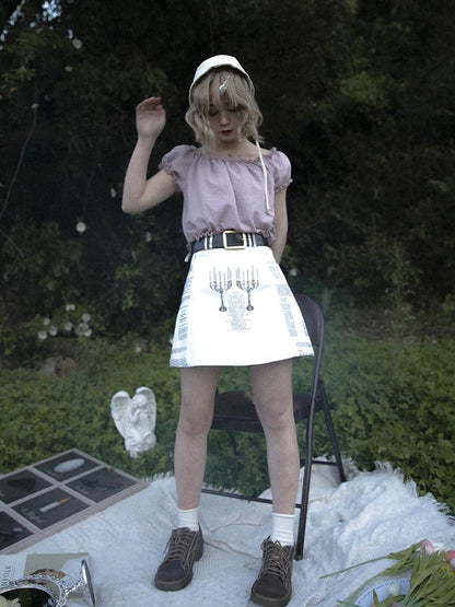 Vintage Floral Print Skirt It s A Wonderful Life Collection