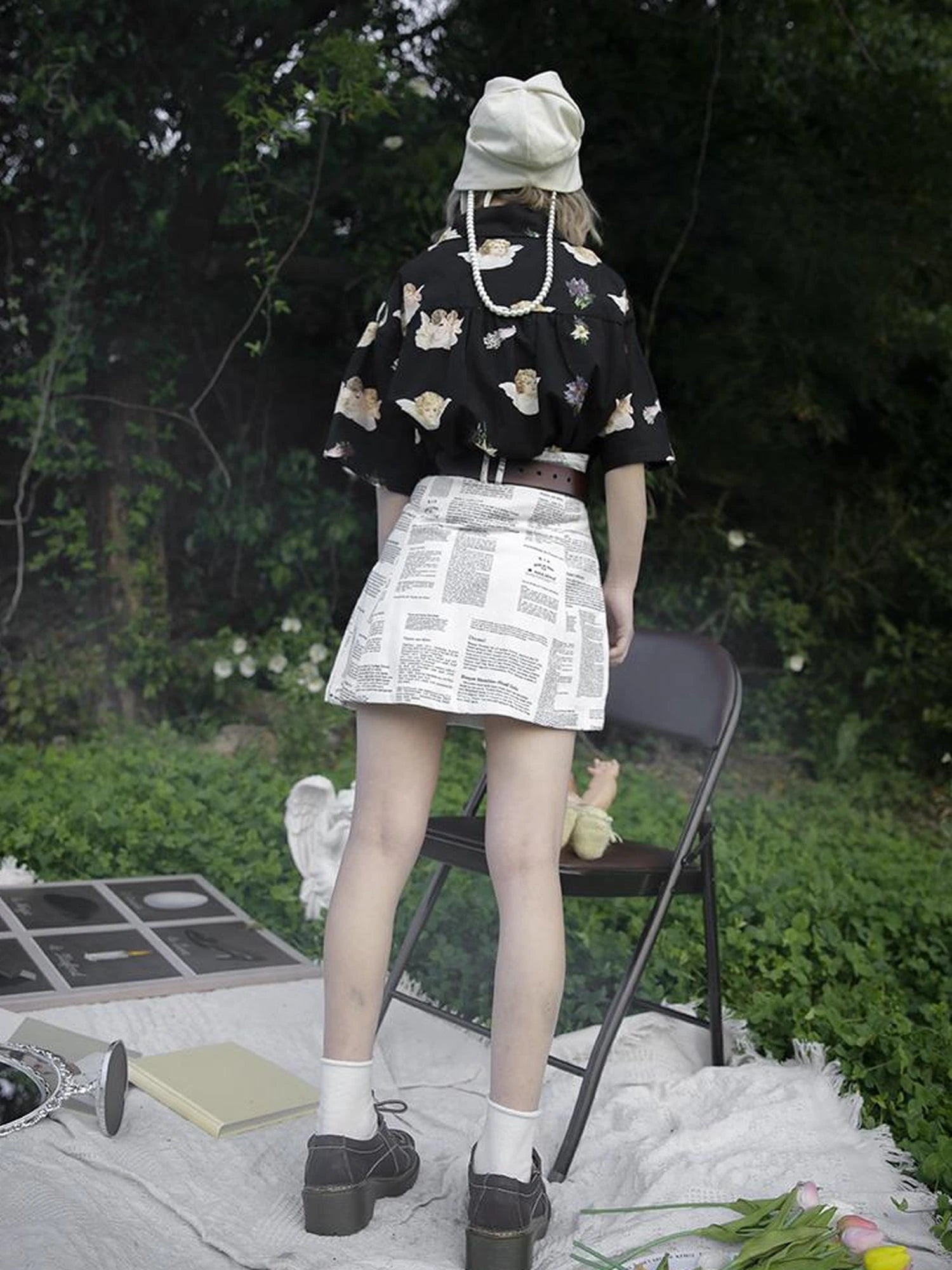 Vintage Floral Print Skirt It s A Wonderful Life Collection