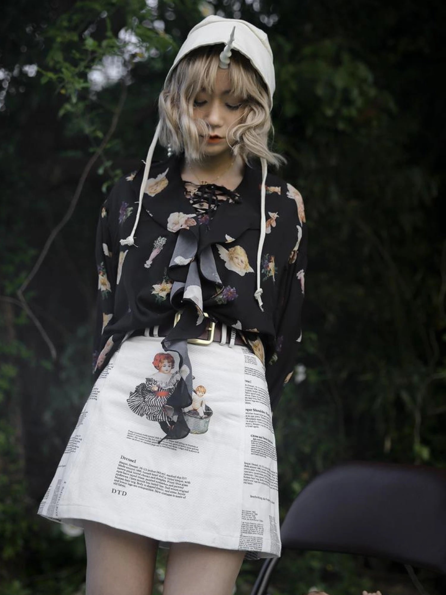 Vintage Floral Print Skirt It s A Wonderful Life Collection