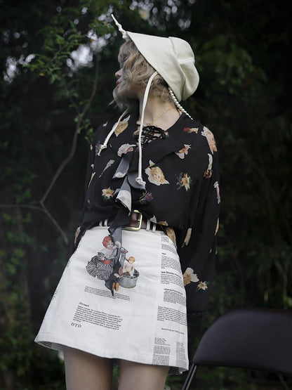 Daytoday Vintage Floral Print Skirt It s A Wonderful Life Collection