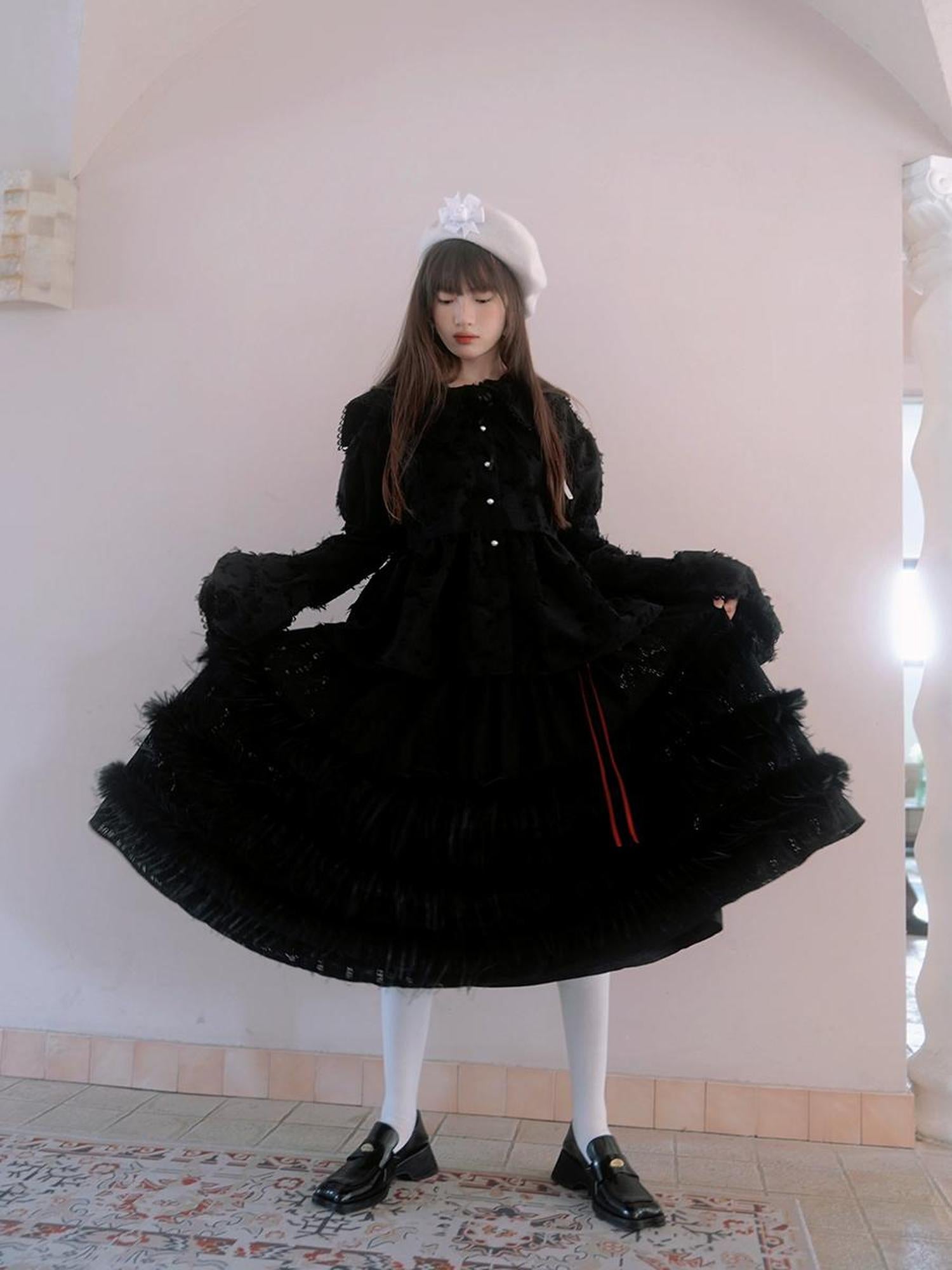 Daytoday Vintage Lace Puff Sleeve Blouse Oversized Fit