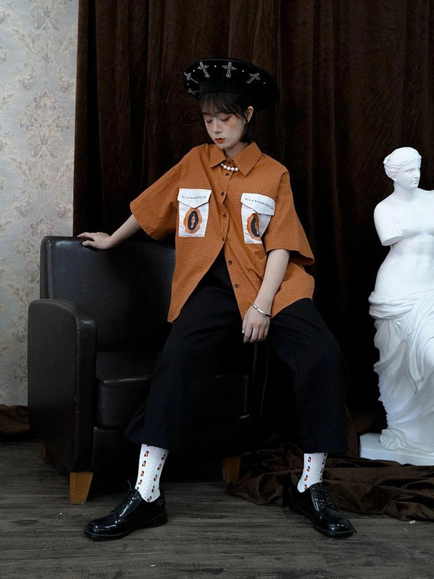 Wonderful Life Faire Cross Beret