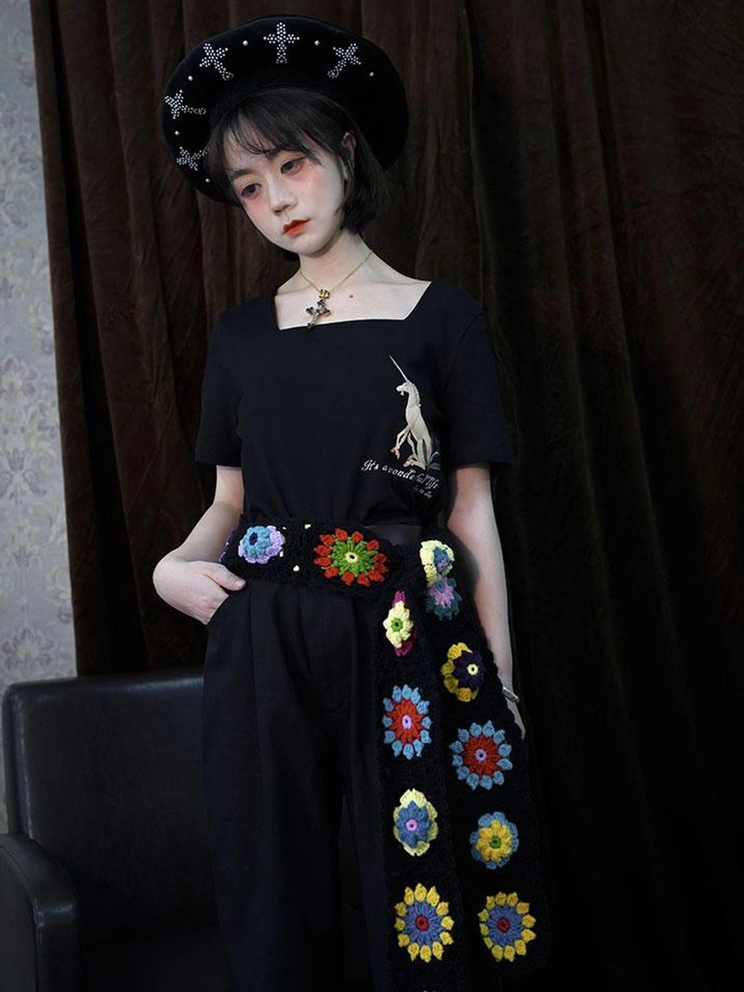 Wonderful Life Faire Cross Beret