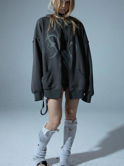Deconstructed Hooded Long Sleeve Multi-Way T-Shirt