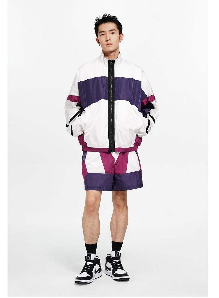 Deconstructed Patchwork Sport Shorts