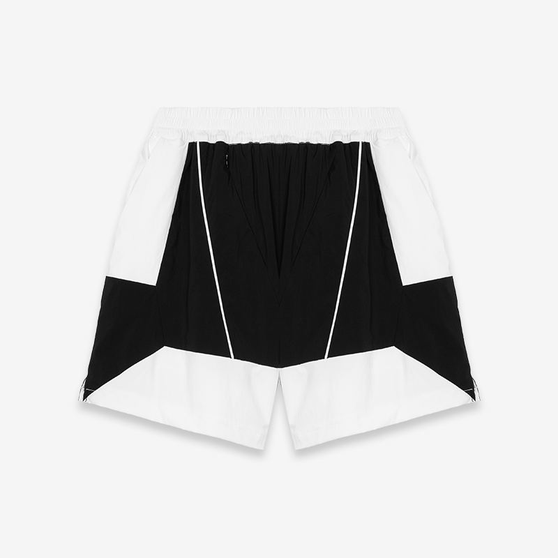 Deconstructed Patchwork Sport Shorts