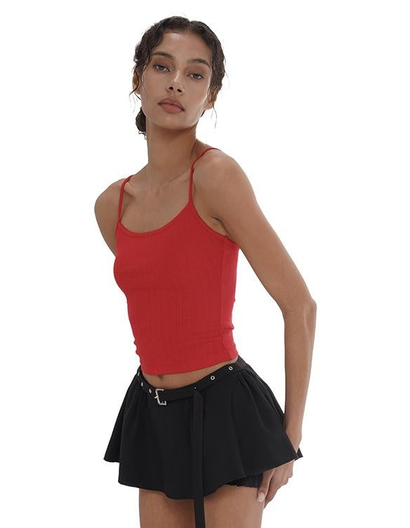 Decorative Belt Mini Skort