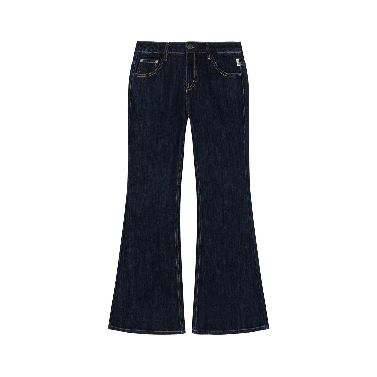 Flared Denim Trousers Autumn Casual Wide Leg Drag Pants