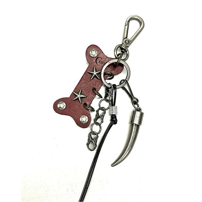 Update Cest Nous Punk Bone Leather Keychain Escape In Rain