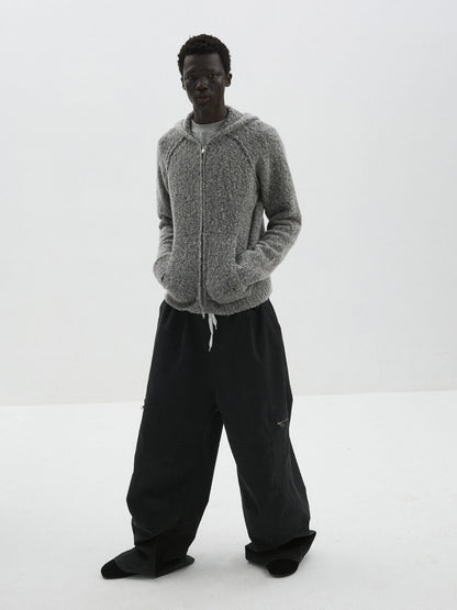 Delivery Black Baggy Cargo Drawstring Pockets Women&