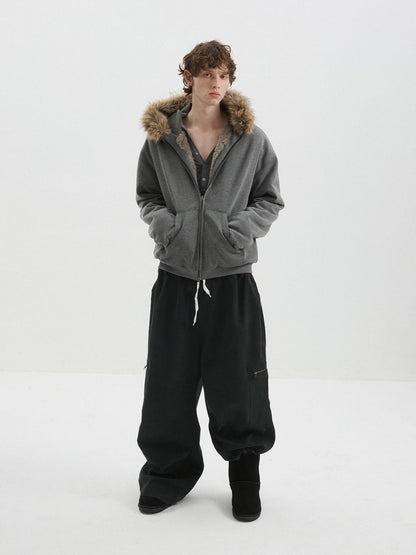 Delivery Black Baggy Cargo Drawstring Pockets Women&