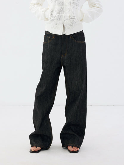 Delivery_Black_Selvedge_Raw_Denim_Relaxed_Women&