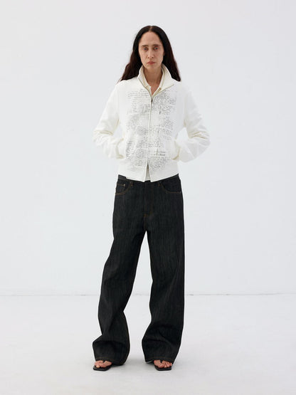 Delivery Black Selvedge Raw Denim Relaxed Women&