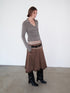 Delivery_Brown_Suede_Aline_Colorblock_Hem_Hand_Pressed_Pleats_Women&