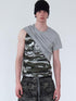 Delivery Camo Print Deconstructed Spliced Women&