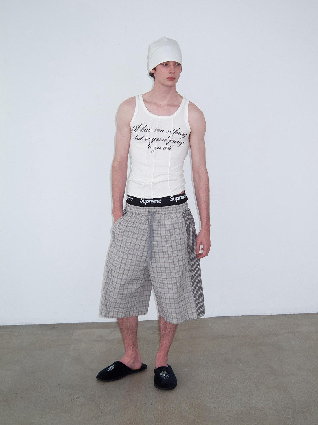 Delivery Checked Patchwork Colorblock Drawstring Women&