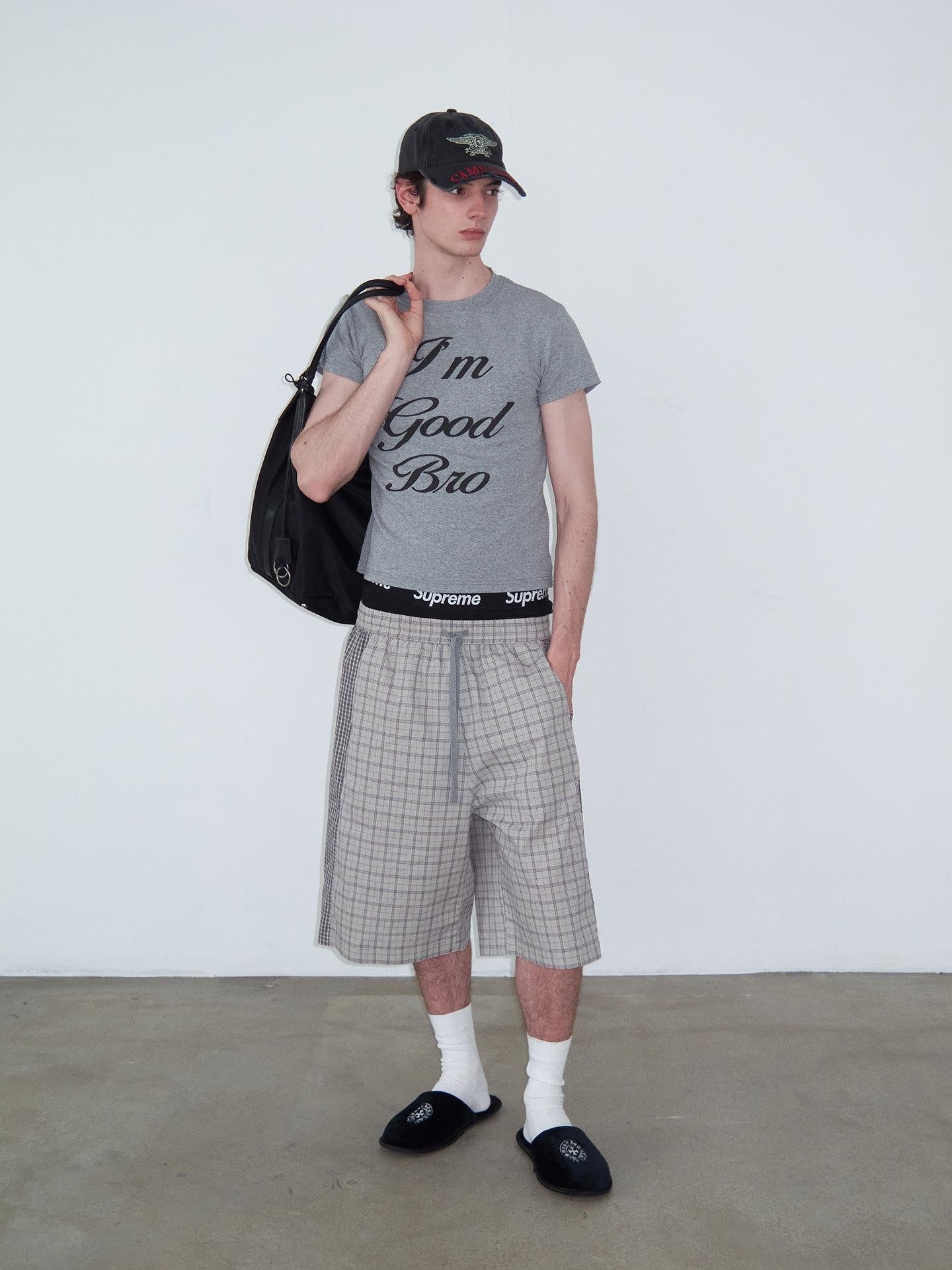 Delivery Checked Patchwork Colorblock Drawstring Women&