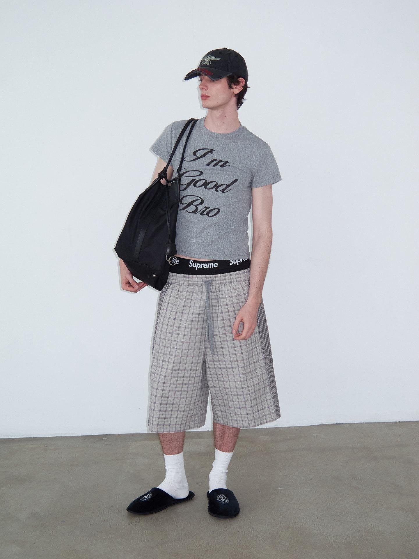 Delivery Checked Patchwork Colorblock Drawstring Women&