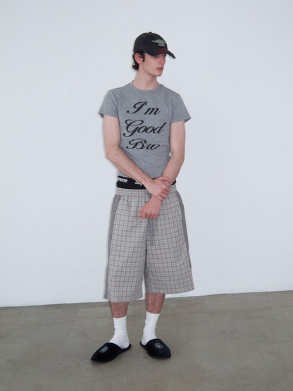 Delivery Checked Patchwork Colorblock Drawstring Women&