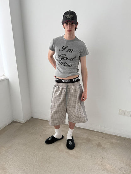 Delivery Checked Patchwork Colorblock Drawstring Women&