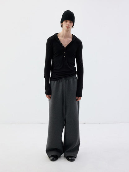 Delivery Drawstring Micro Drop Crotch Straight Leg Women&