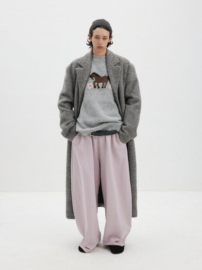 Delivery Dusty Pink Purple 3d Curved Seam Oversized Women&